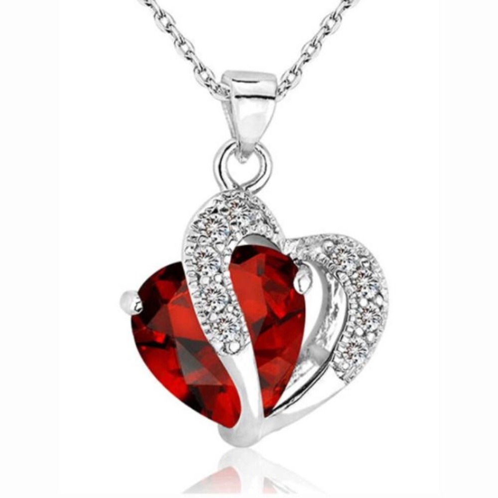 ❤️❤️❤️ Heart Crystal Rhinestone Necklace